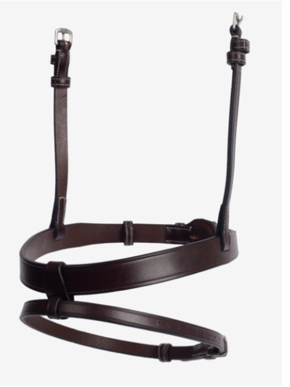 PS Sweden Flat Out PRO Brown Leather NOSEBAND ONLY - Size X-Full